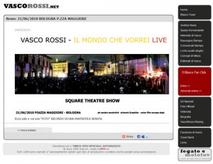 Square Theatre Show : Vasco Rossi. Il mondo che vorrei live