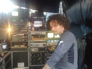 Swan directing a live event